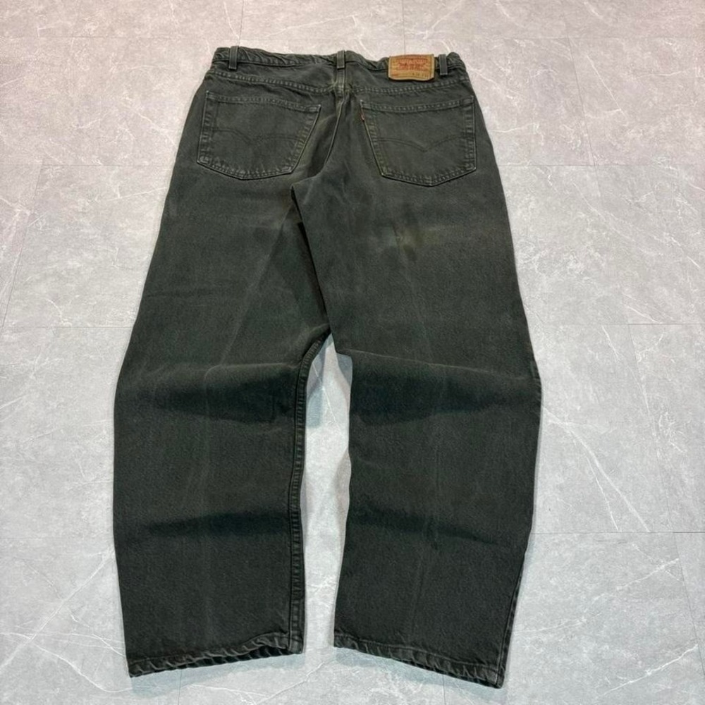 Add 'Levi's 550 green denim jeans Size 36" #denim